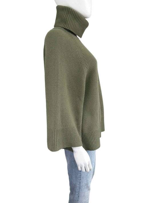 Theory Wool Cahmere Blend Olive Sweater Size S