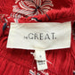 the great. Red Paisley Smocked Maxi Dress Size 0