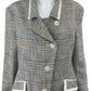 Iris Setlakwe Houndstooth Tweed Blazer Size 10