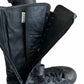 CONVERSE Black Leather Combat Boots Size 7.5