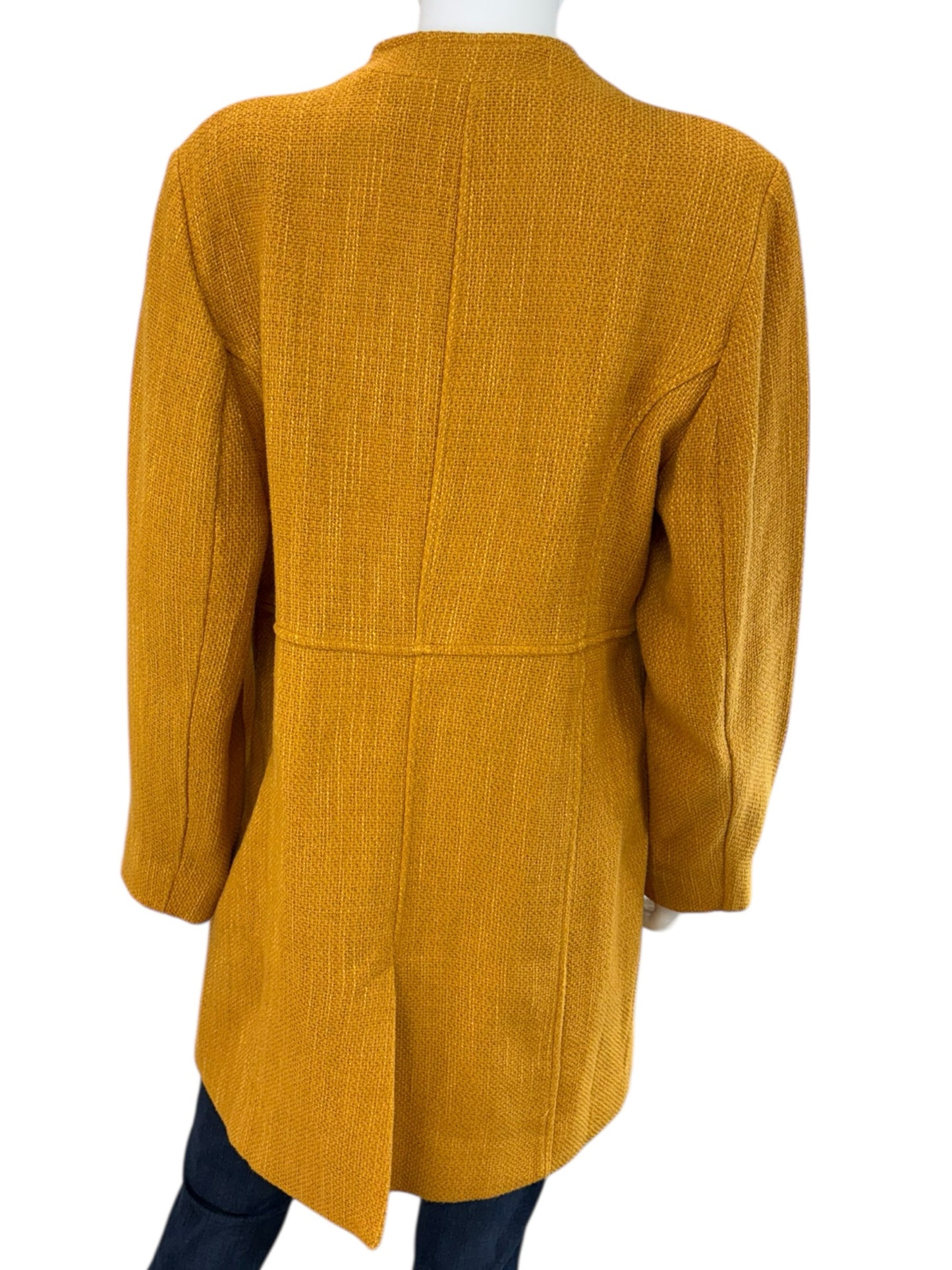 Chico's Yellow Cotton Coat Size L