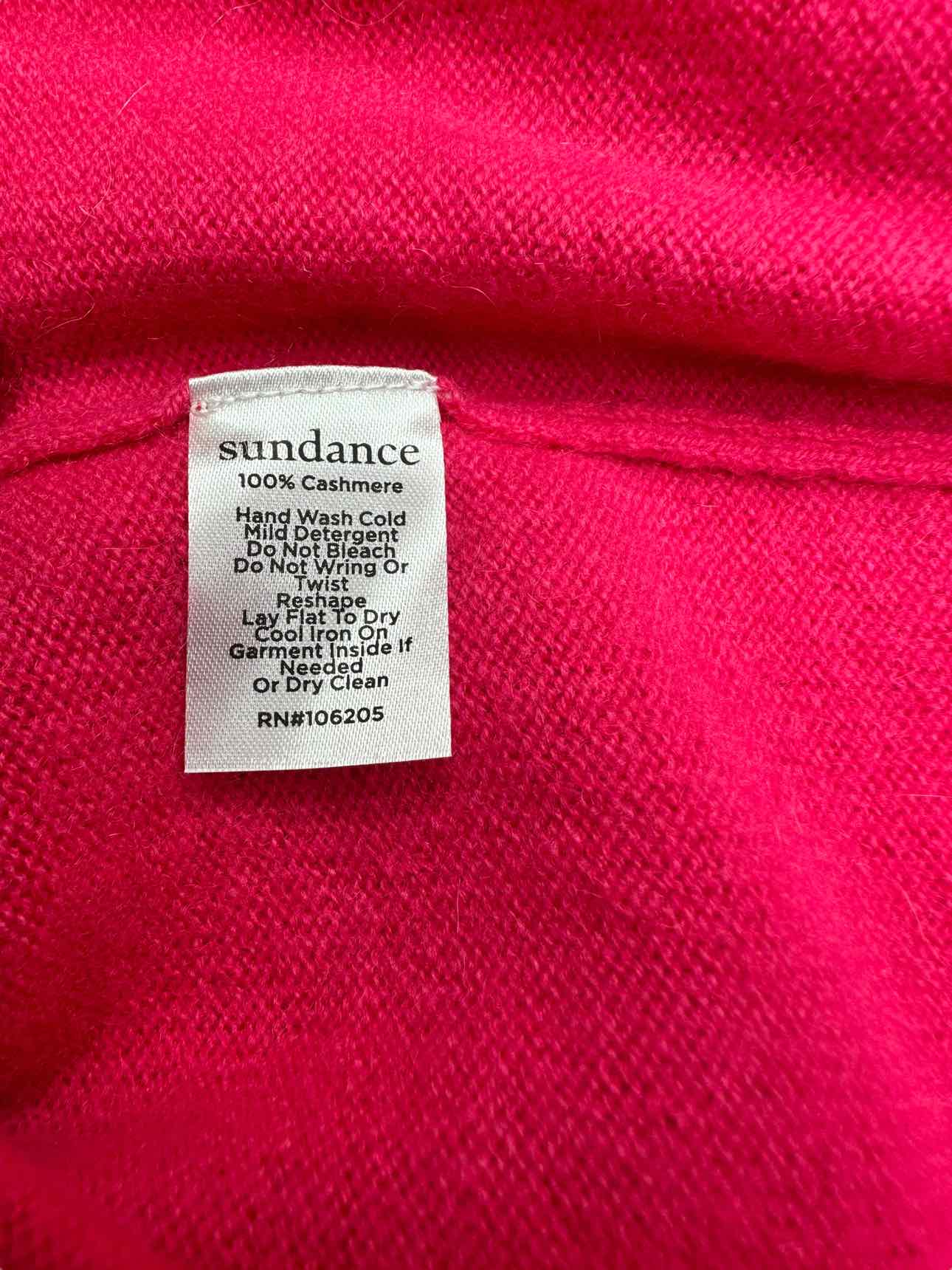 sundance NWT 100% Cashmere Pink Sweater Size M