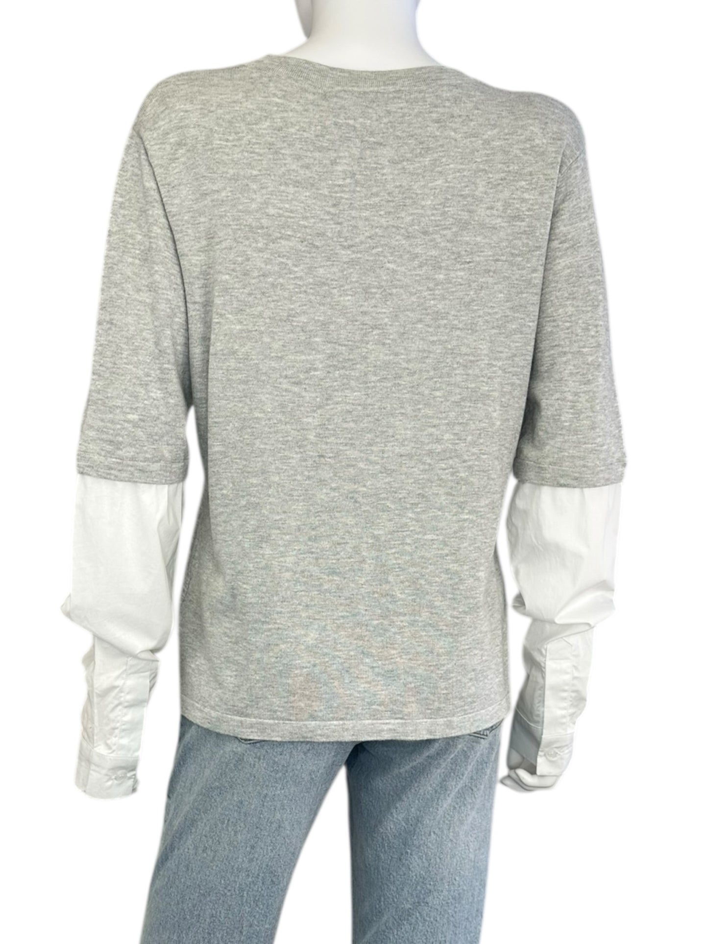 one grey day NWT Gray Twofer Sweater Size L