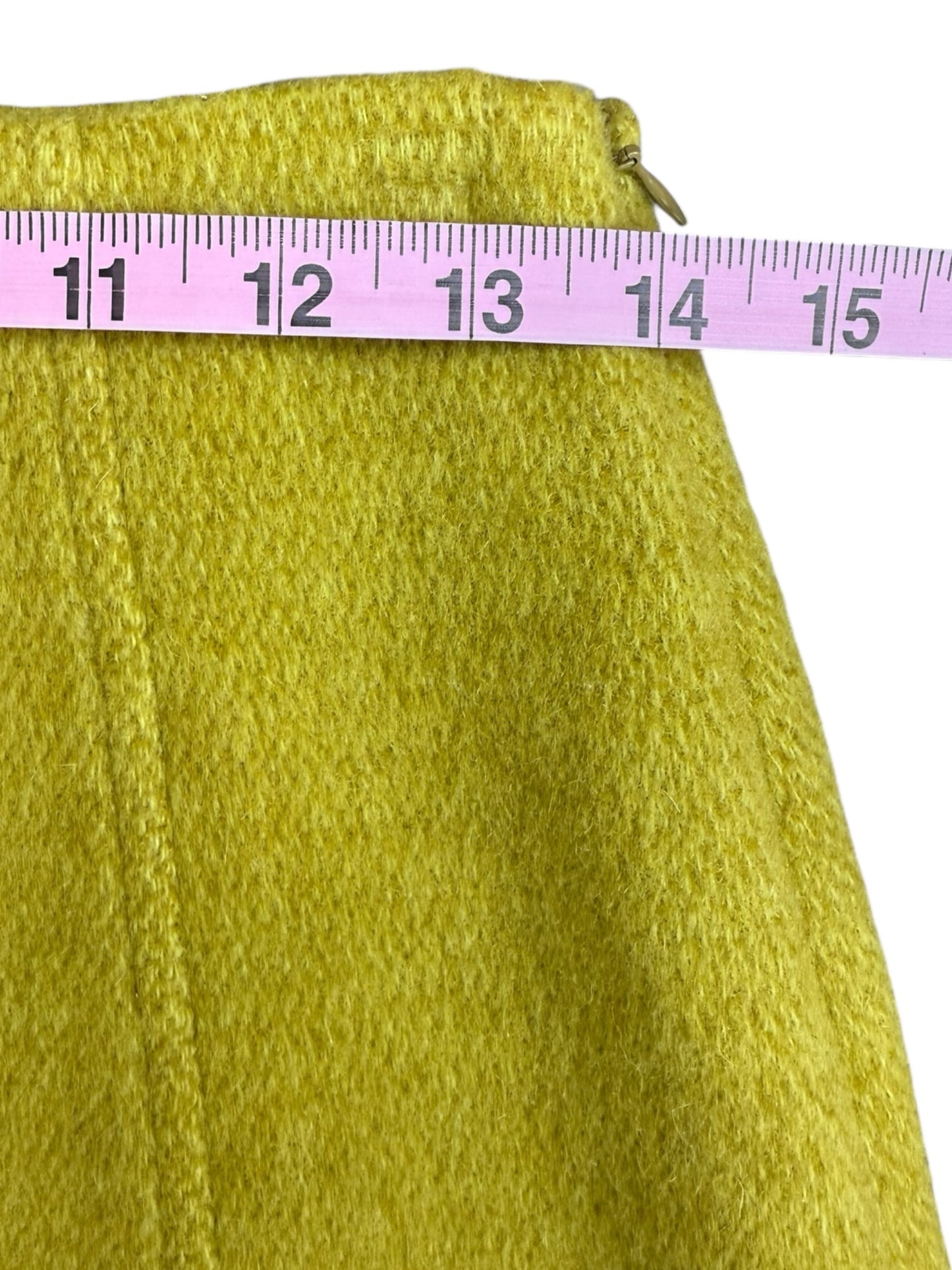 Jonathan Saunders Olive Wool Pencil Skirt Size 8