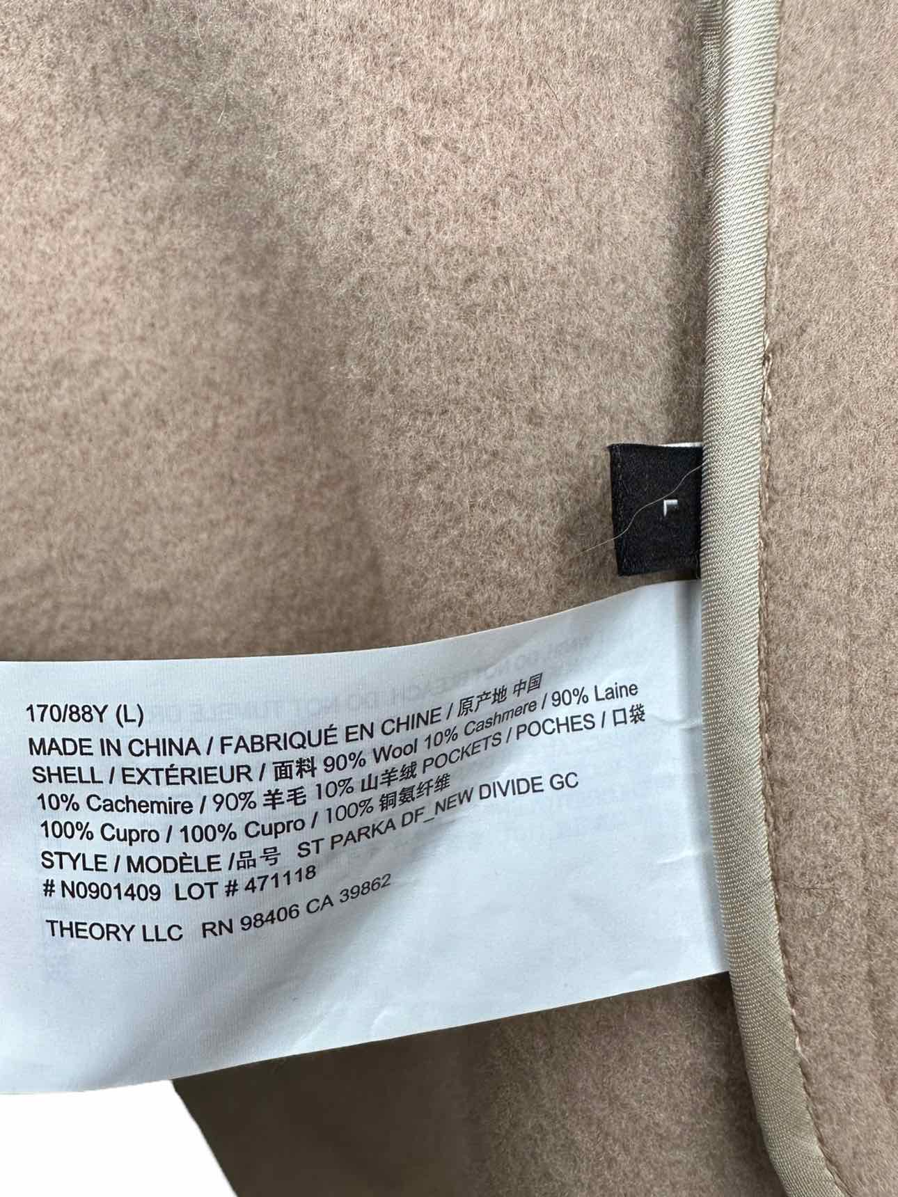 NWT Theory Tan Cashmere Parka Size L