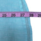 Talbots 100% Linen Aqua Button-Down Shirt Size M