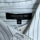 LAFAYETTE 148 NEW YORK White Pinstripe Button Down Size S