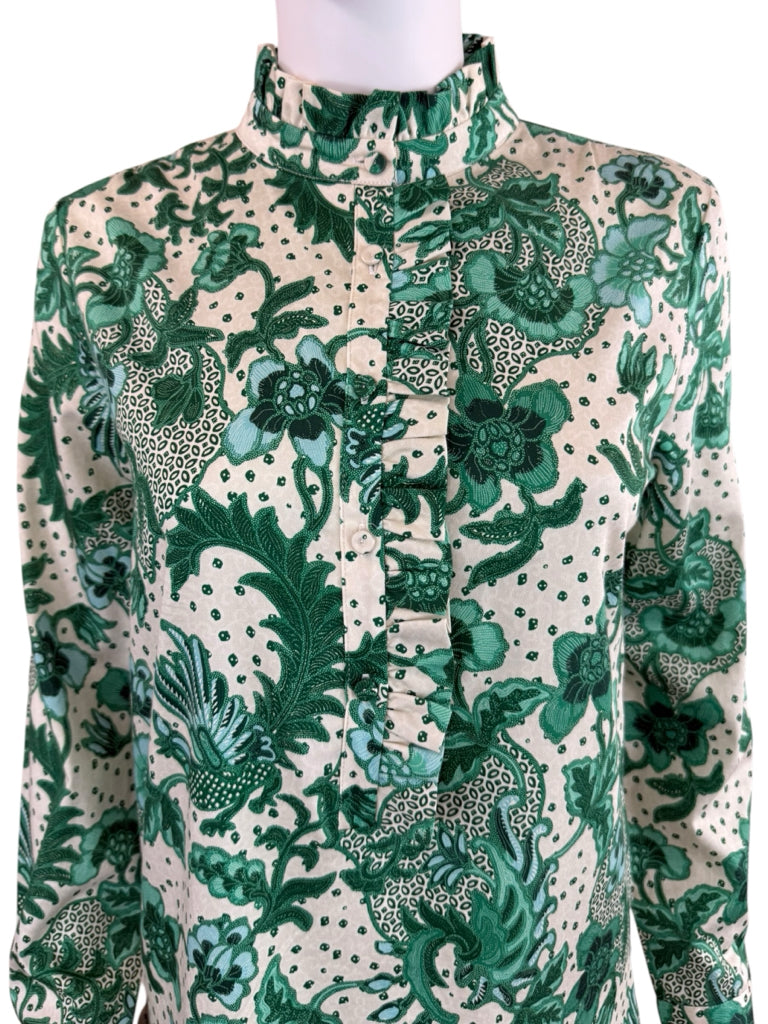 TUCKERNUCK Green Paisley Mini Dress Size M