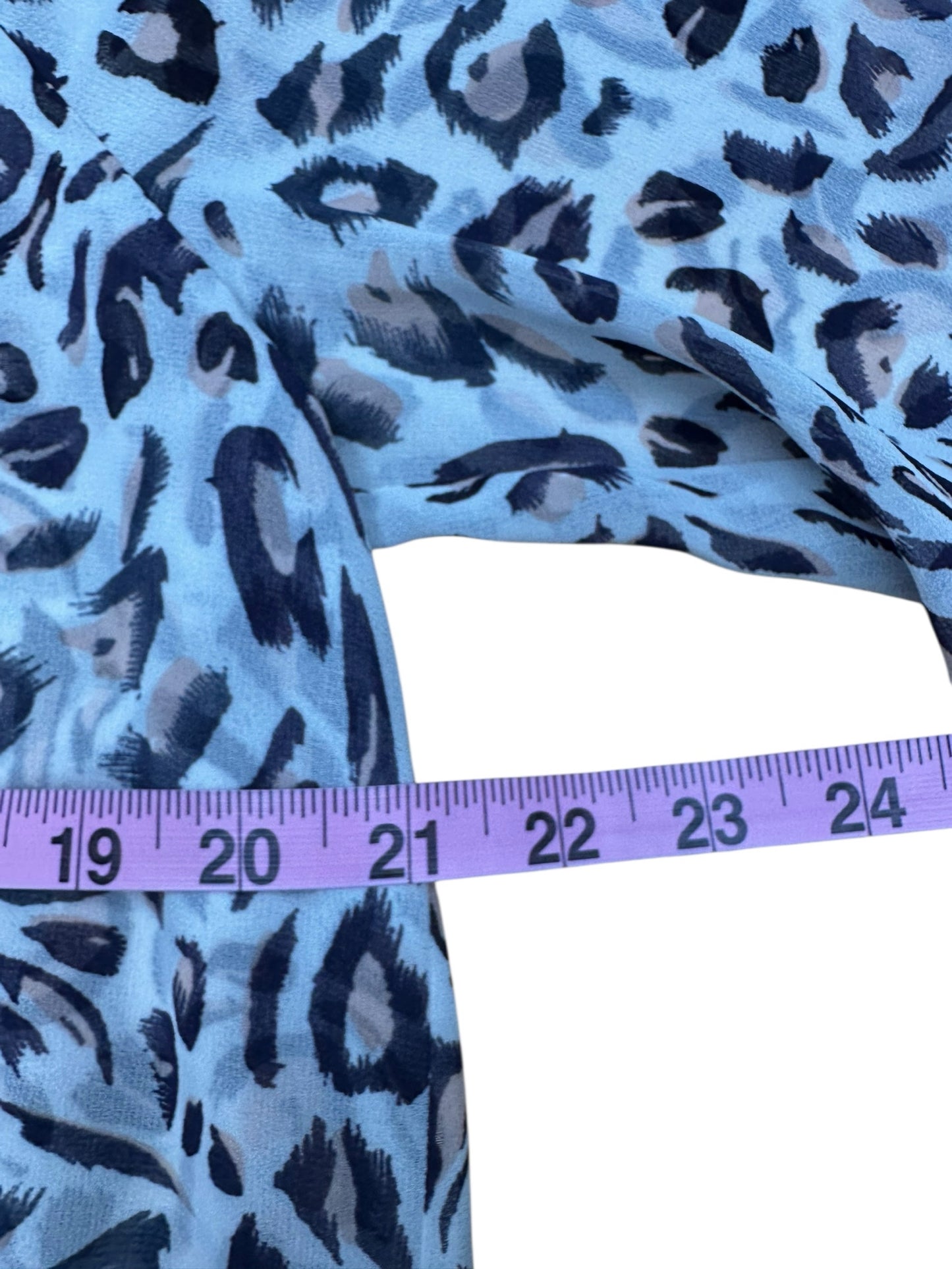 Cabi Glamour Leopard Print Blouse Size M