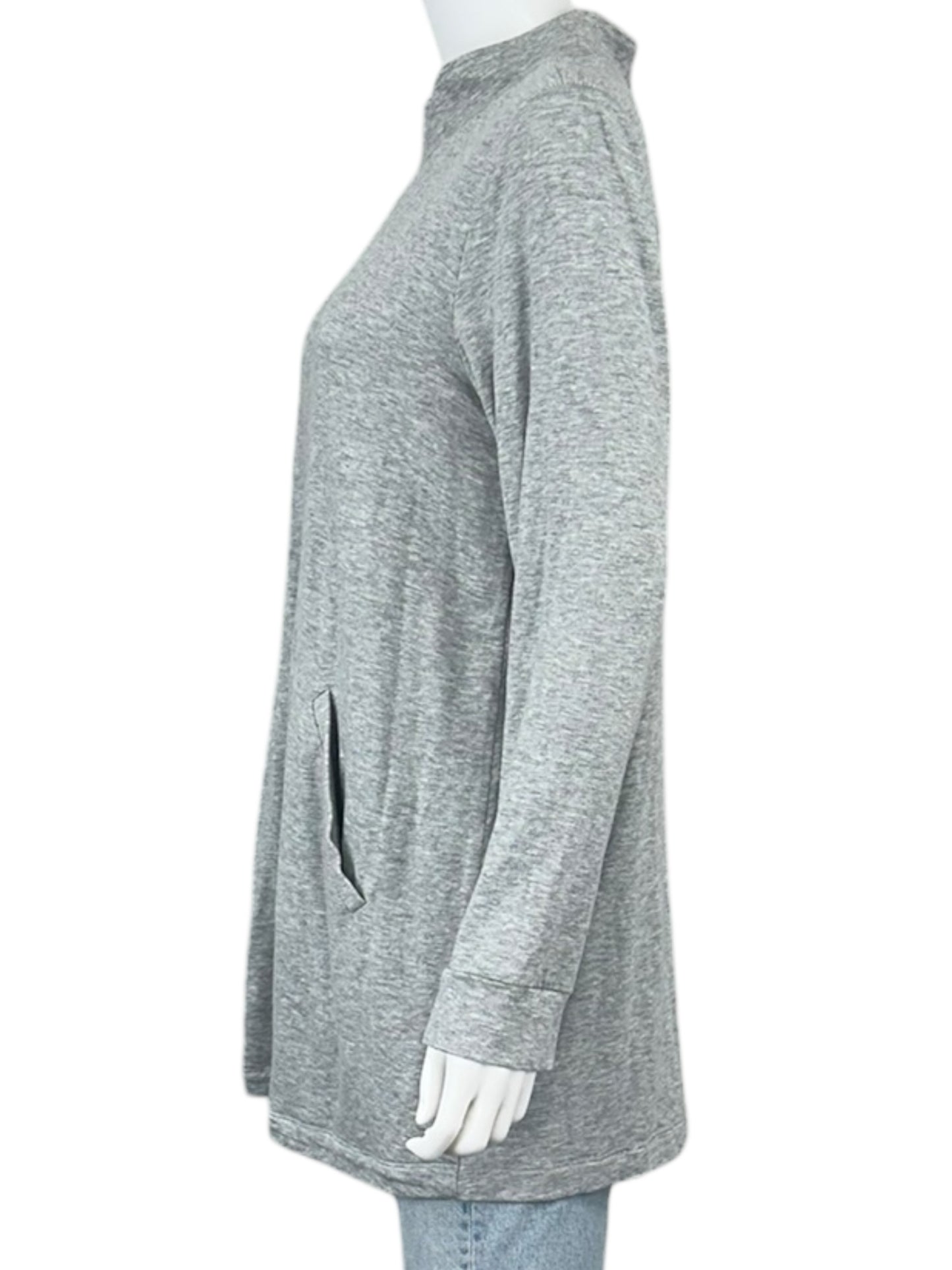 EILEEN FISHER Gray Knit Casual Jacket Size M