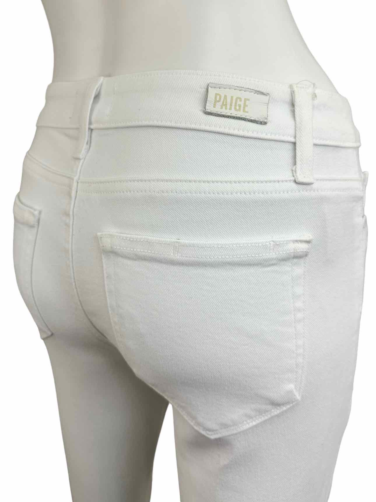 PAIGE White Verdugo Crop Jean Size 25