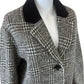 DOEN 100% Virgil Wool Houndstooth Check Dover Coat Size XS
