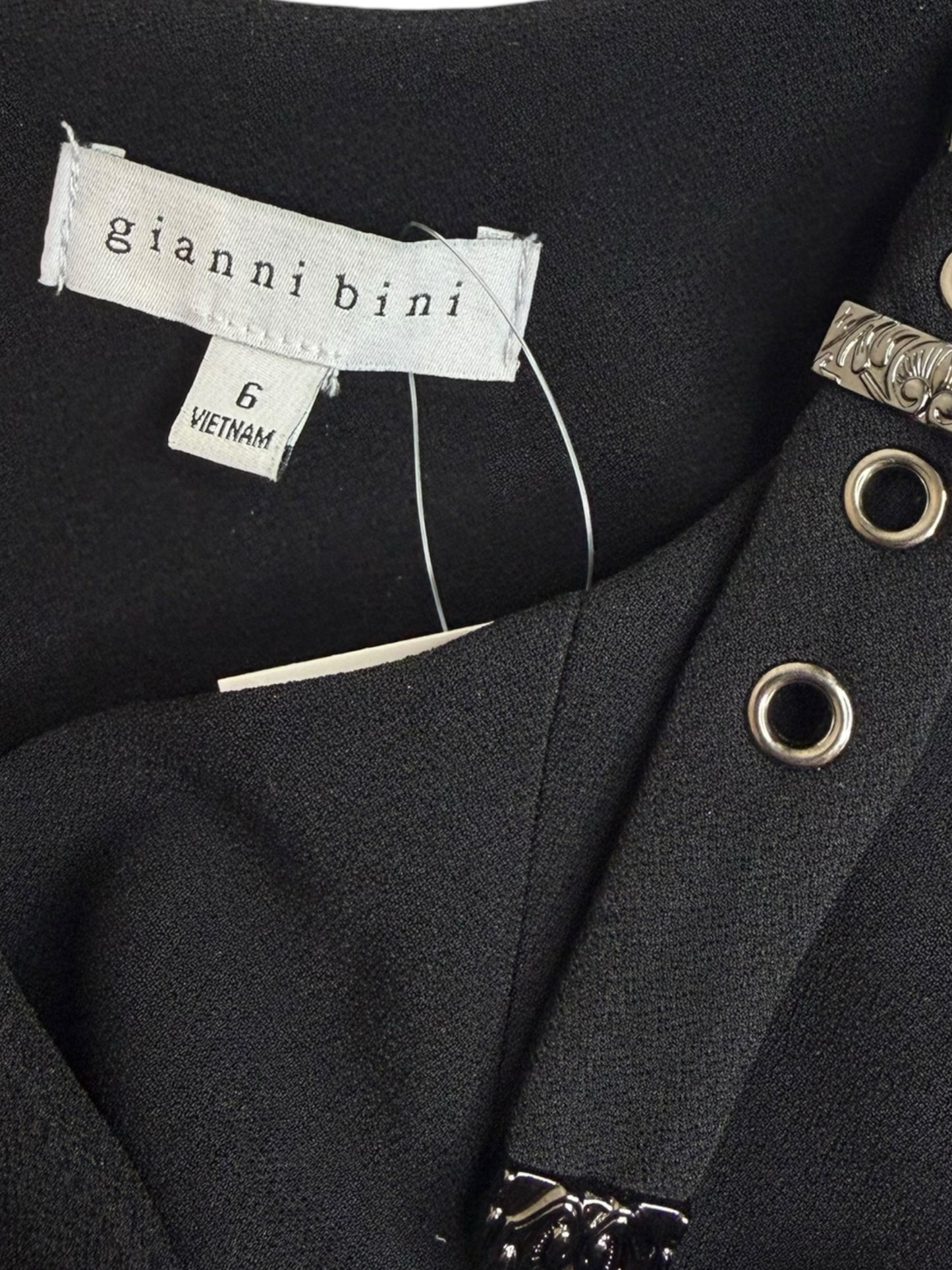 GIANNI BINI Black Cropped Tank Size 6