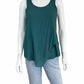 NIC & ZOE Teal Asymmetrical Hem Tank Size S