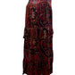 Cynthia Steffe Maroon Velvet Paisley Midi Skirt Size 6