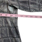 LAFAYETTE 148 NEW YORK Gray Croc Silk Print Blouse Size 10