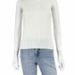 vince. White Ribbed Mock Neck Shell Size XS