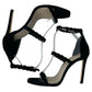 PAIGE Black Suede Scalloped Pumps Size 9