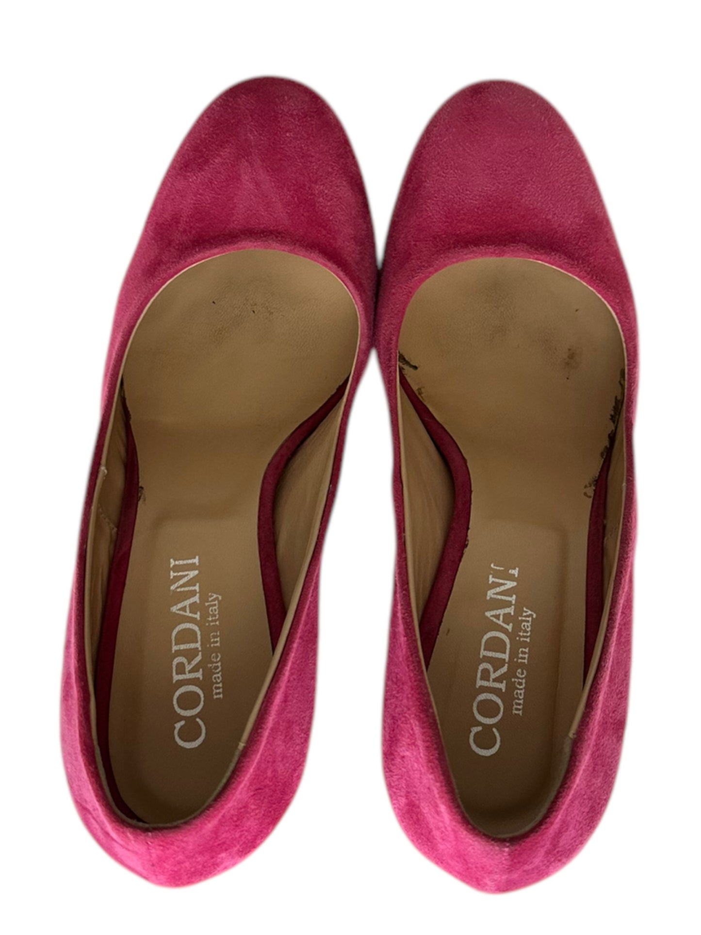 CORDANI Pink Suede Block Heel Size 37