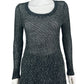 EILEEN FISHER Black Linen Sweater Size S