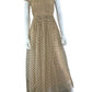 DOEN Brown and Black Polka Dot 'Pamelina' Maxi dress Size XS