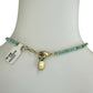 Kori Green Blue Heart Beaded Necklace