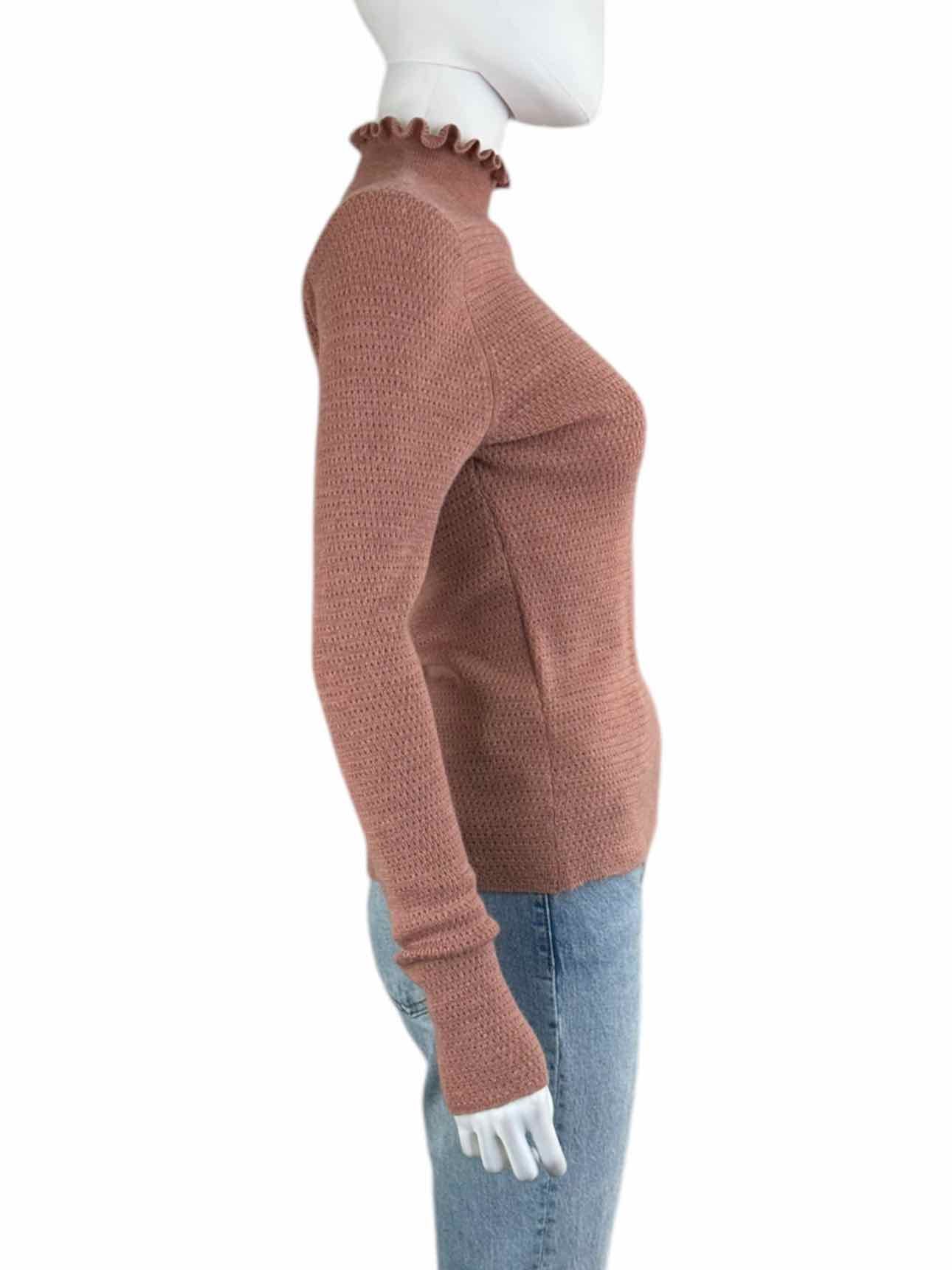 rebecca taylor 100% Merino Wool Pink Sweater Size S