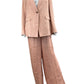 LAFAYETTE 148 NEW YORK Orange Linen 2 PC Blazer Set Size 10