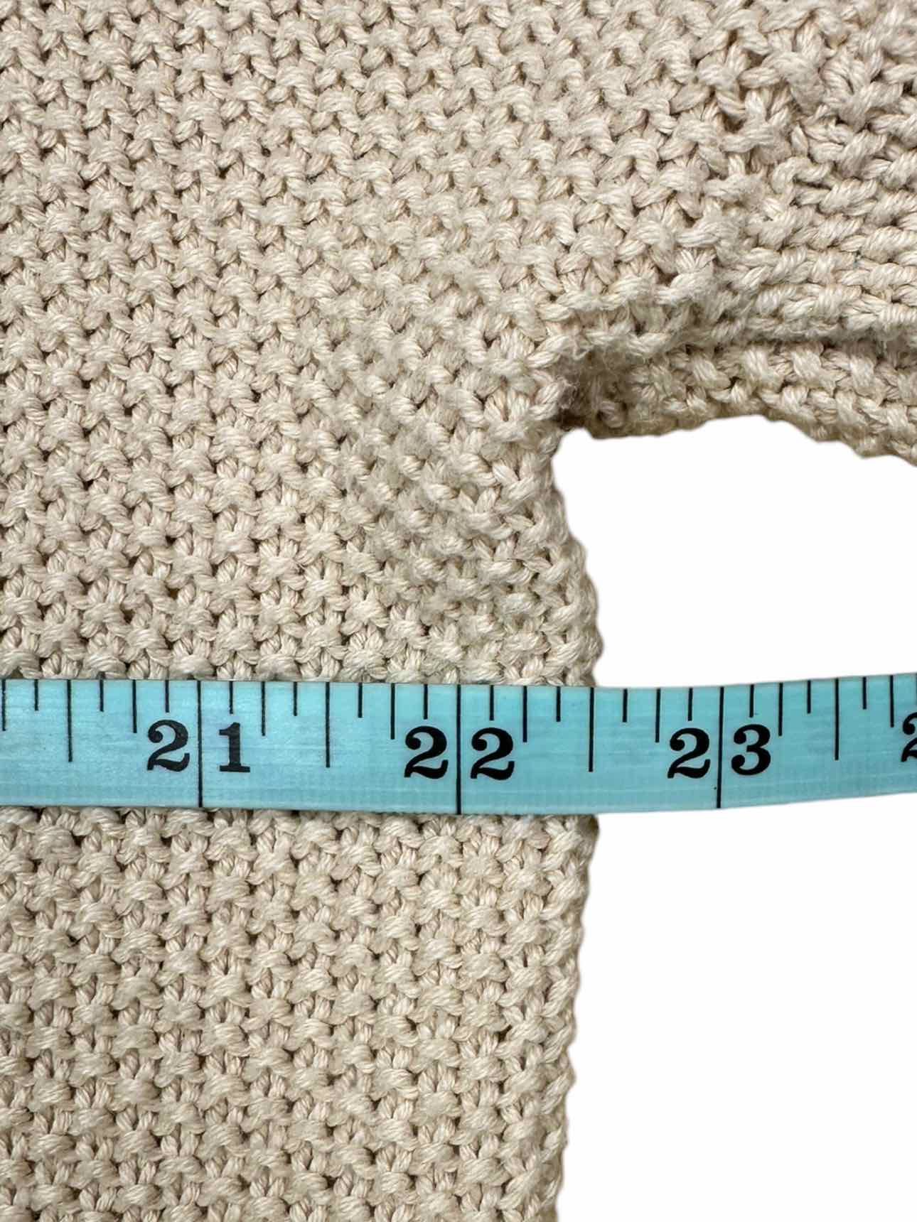 cabi Cream Cable Knit Sweater Size M