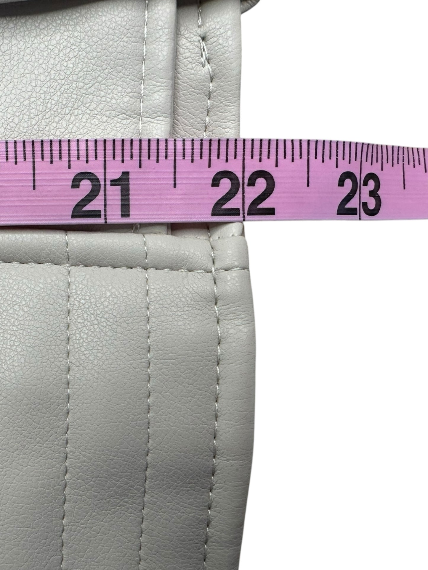 BLANK NYC NWT Cream Vegan Leather Moto Jacket Size M
