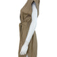 KARINA GRIMALDI Tan Leather Dress Size S