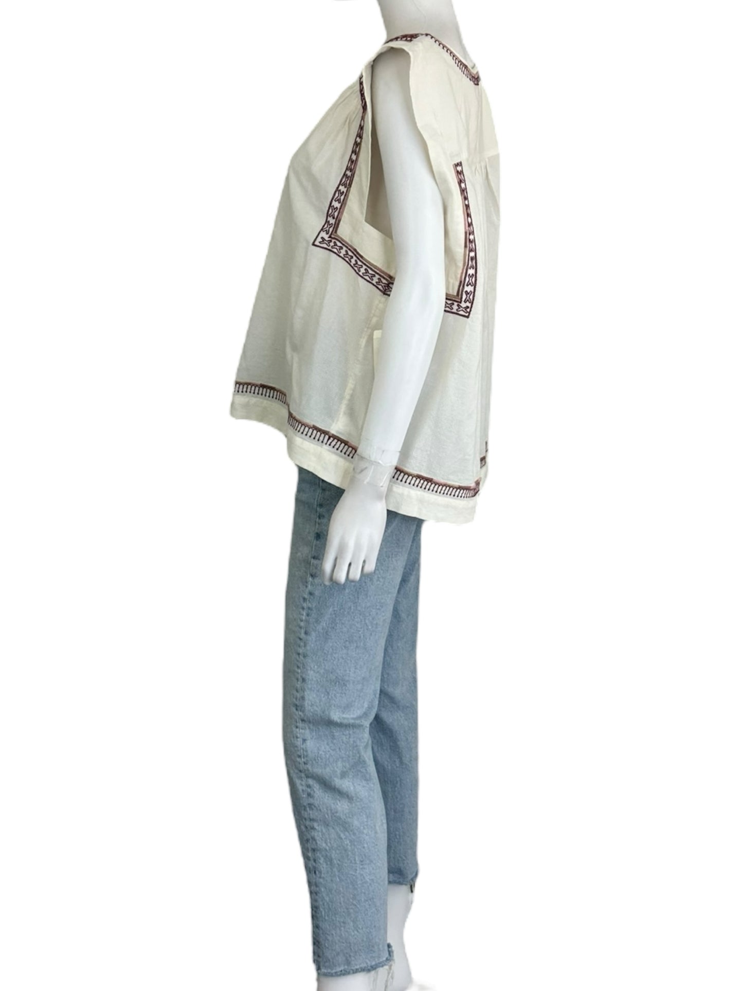 Lucky Brand Cream Blouse Size XL