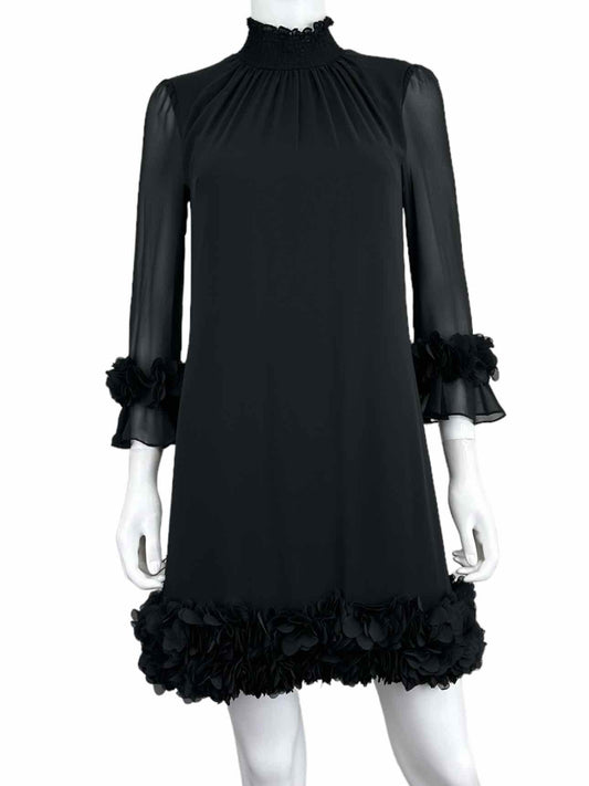 ALEX MARIE Black Cocktail Mini Dress Size 2