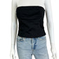 Vintage NWT Black Strapless Blouse Size M