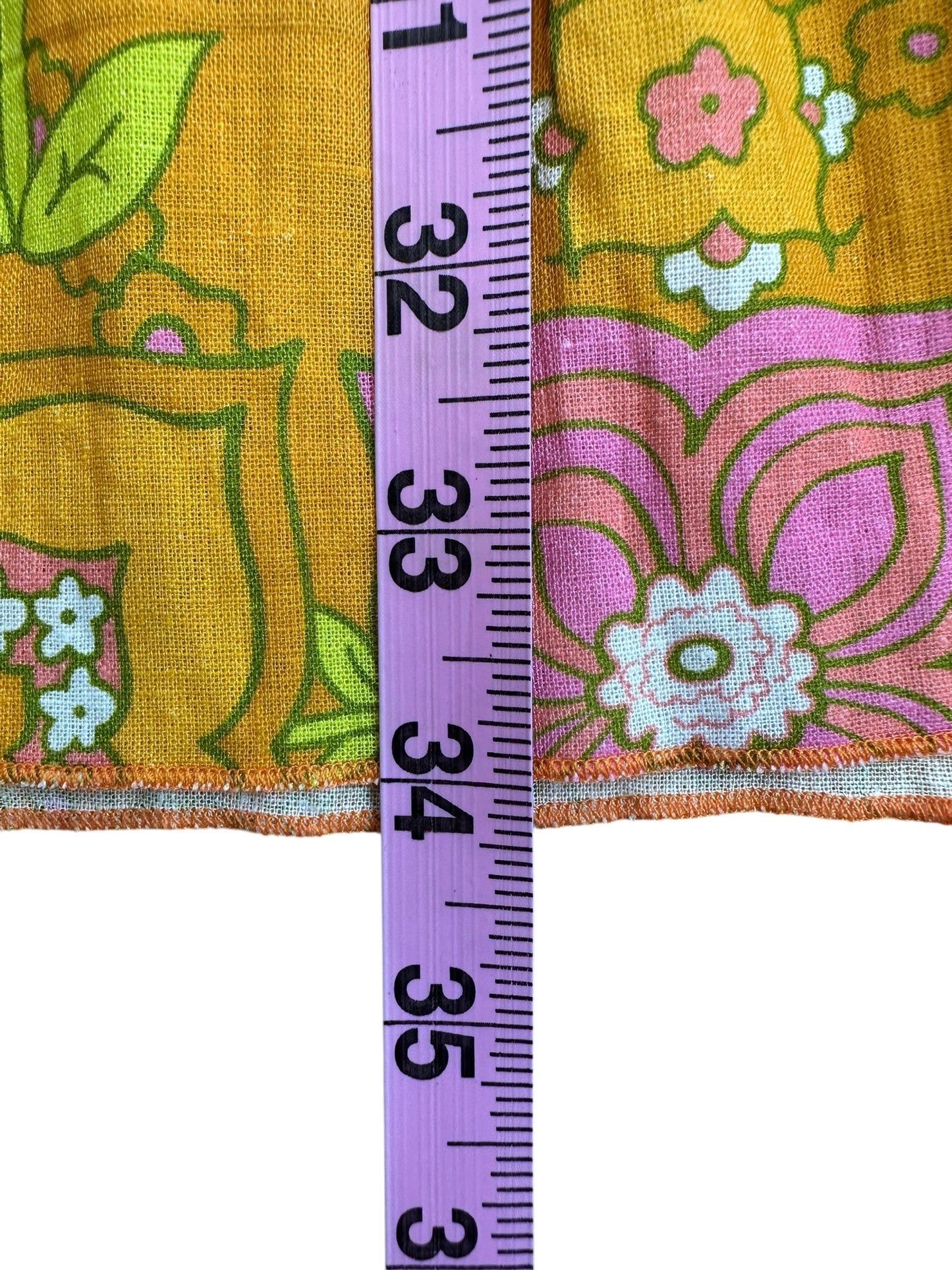Julie Brown Orange Pattered Casual Dress Size S
