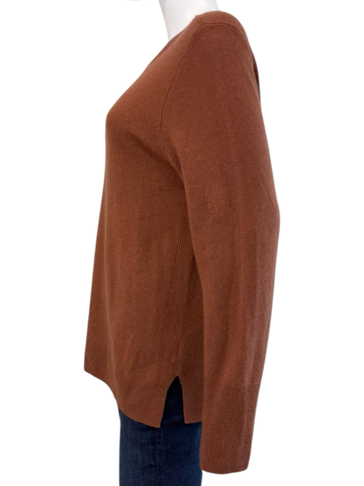 Halogen Brown 100% Cashmere Sweater Size M
