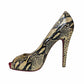 Christian Louboutin Lady Python Stiletto Pumps Size 38