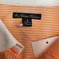 Brooks Brother Orange and White Striped Midi Dress Size 4