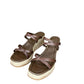 Paige Brown Leather Wedges Size 9.5