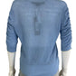 VERONICA BEARD Blue Sheer Top Size M