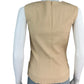 Helmut Lang Beige Lamb Leather Top Size 4