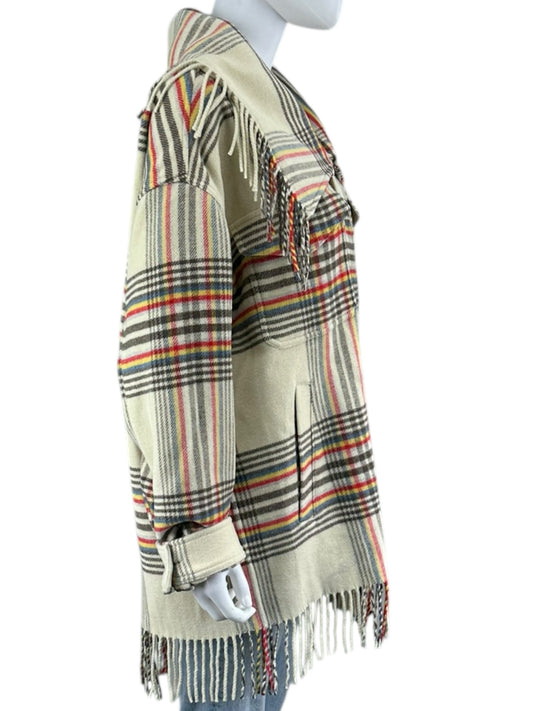 POLO by Ralph Lauren NWT Cream Plaid Wool Jacket Size XL