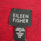 EILEEN FISHER Red 100% Wool Sweater Duster Cardigan Size M