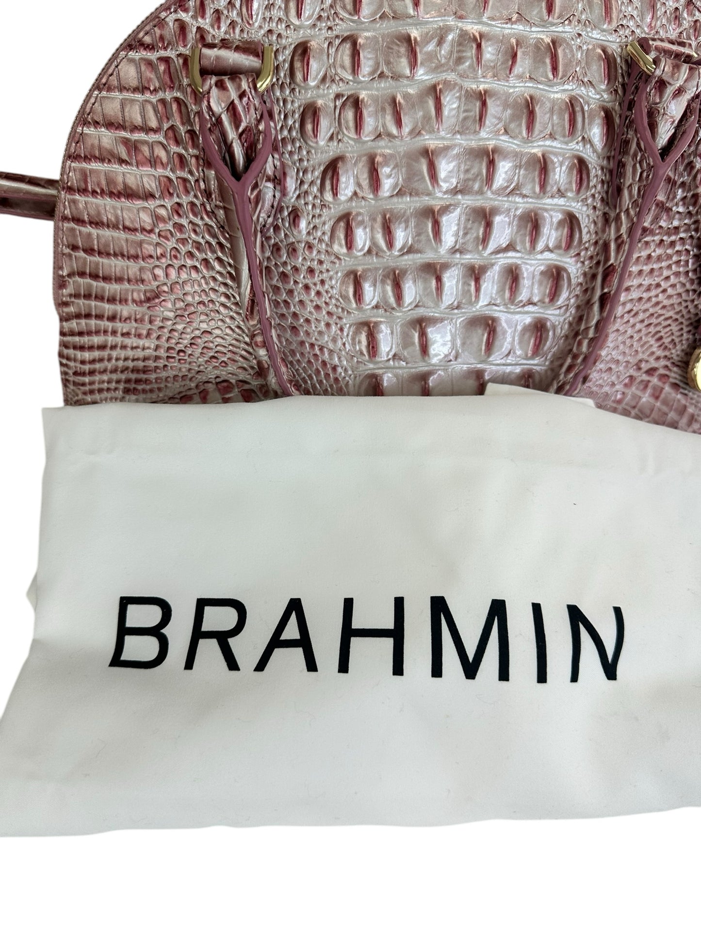 Brahmin 'Pink Icing Melbourne' Shoulder/Crossbody Designer Handbag