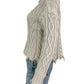 PISTOLA Cream Cable Knit Distressed Sweater Size XS