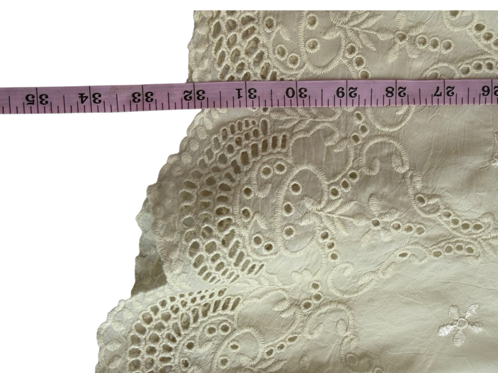 Johnny Was Ivory Embroidered Tunic Size L