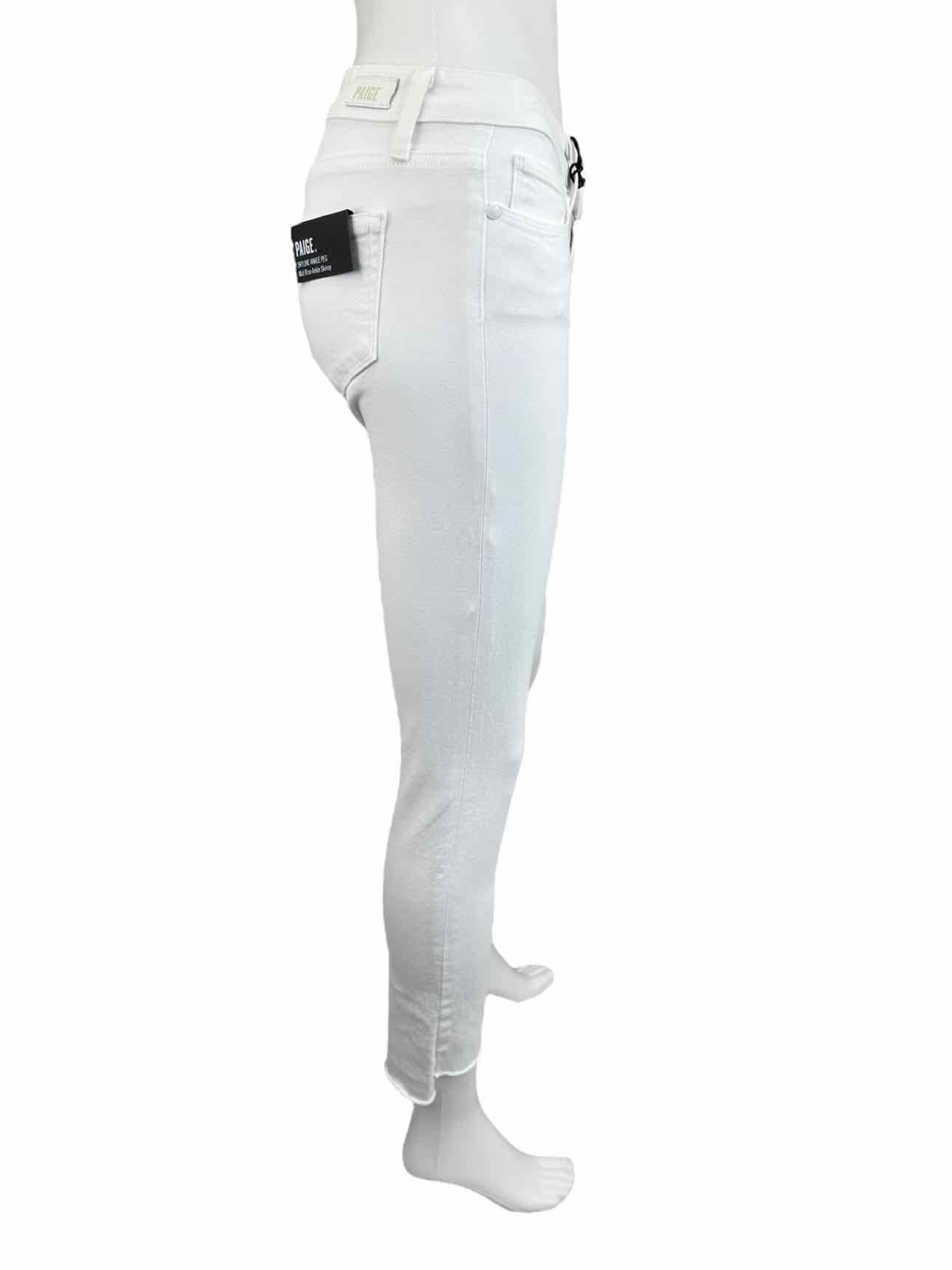 PAIGE NWT White Skyline Ankle Peg Jean Size 24