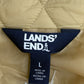 LANDS' END Tan Quilted Puffer Vest Size L