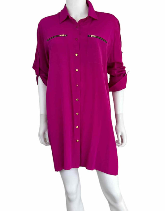 AMANDA UPRICHARD 100% Silk Casual Dress Size M