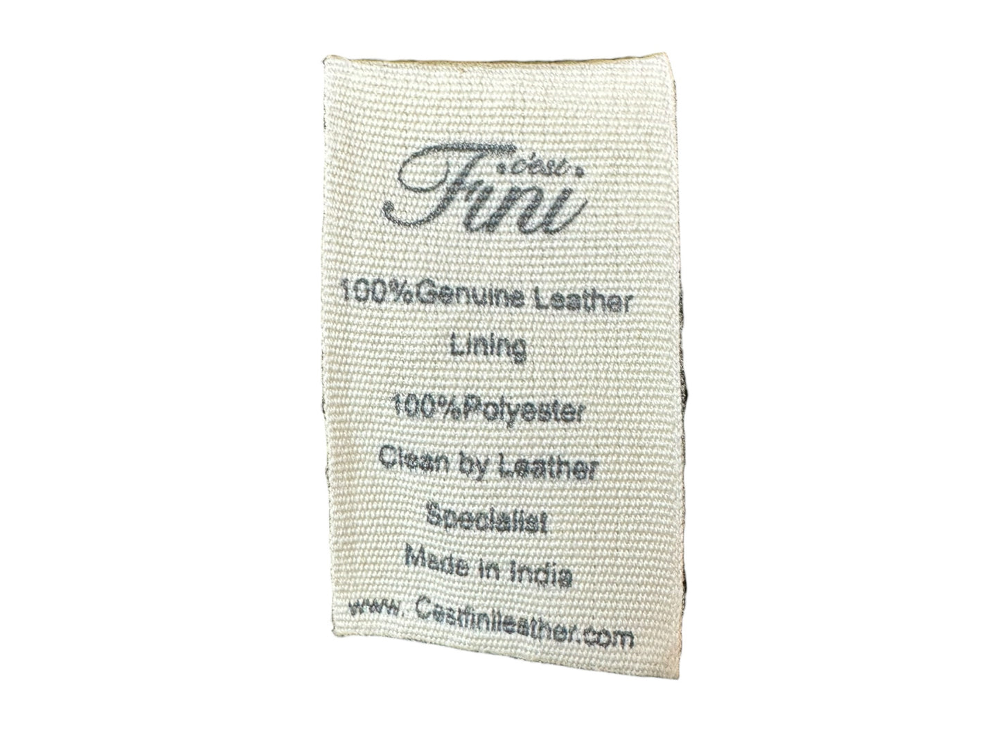 Fini Black Genuine Leather Studded Blazer Size XS